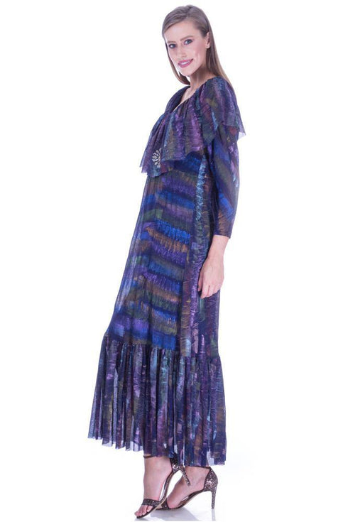 Rochie tul pictata manual Liza Panait Liza Panait Online Boutique