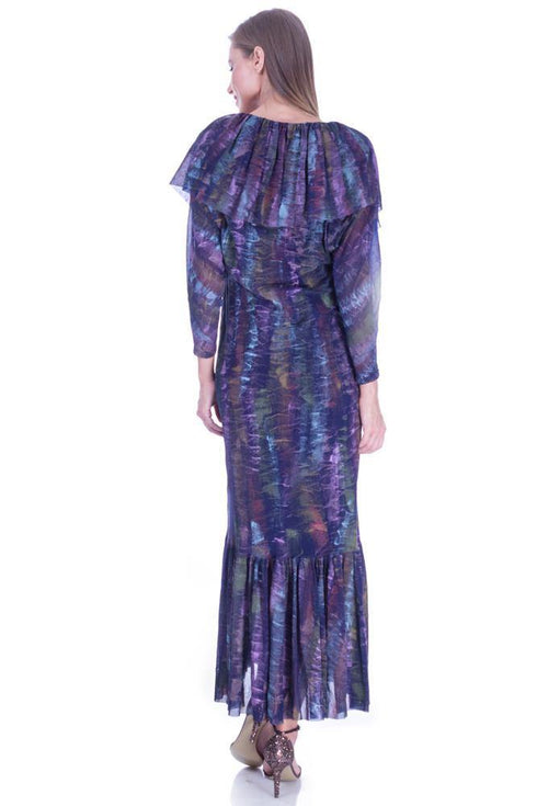 Rochie tul pictata manual Liza Panait Liza Panait Online Boutique