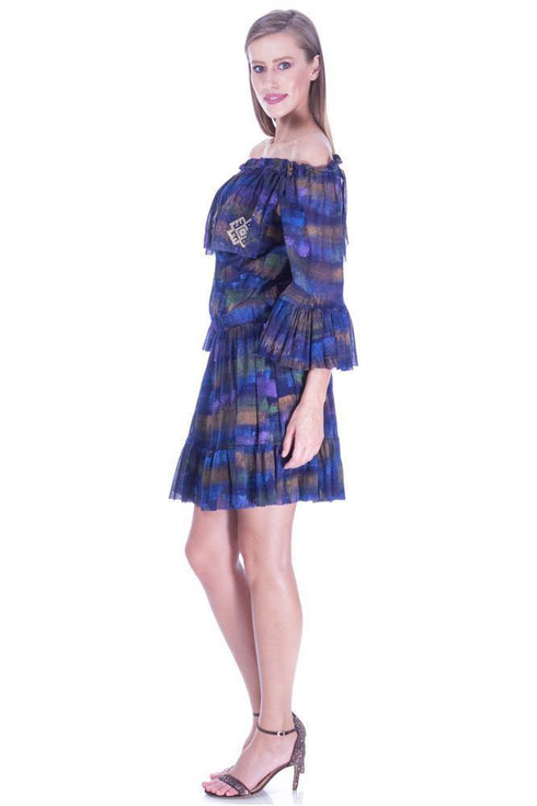 Rochie tul pictata manual Liza Panait Liza Panait Online Boutique