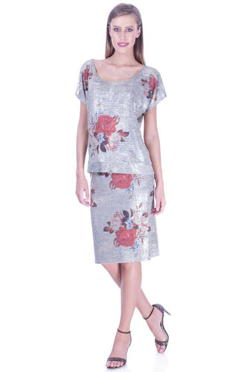 Fusta tricot auriu Liza Panait Liza Panait Online Boutique