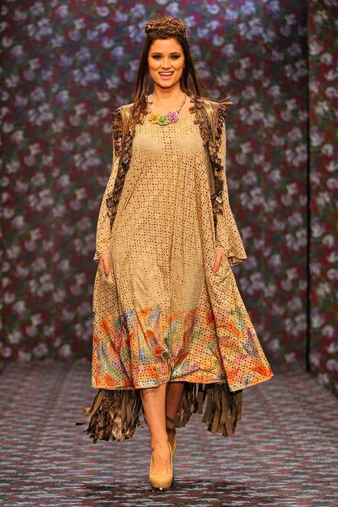 Rochie piele intoarsa 2100