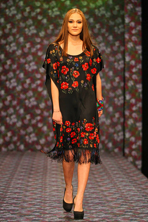 Rochie jerse pictata manual V202