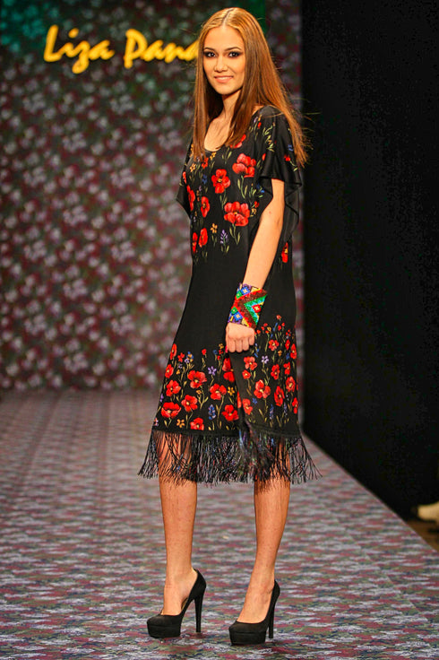 Rochie jerse pictata manual V202