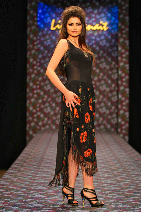 Rochie tull pictat manual G4722