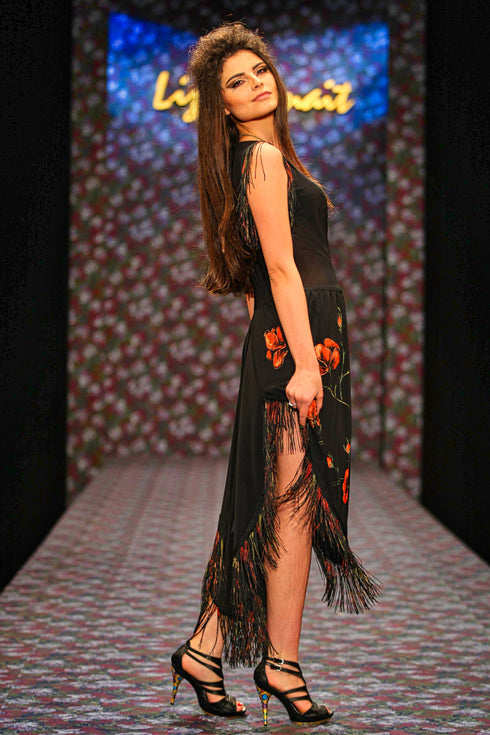 Rochie tull pictat manual G4722