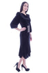 Rochie catifea neagra cu broderie Liza Panait Liza Panait Online Boutique