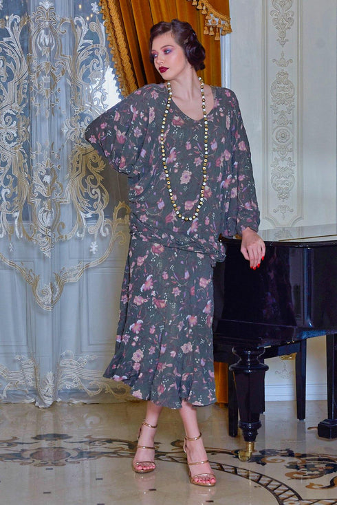 Rochie voal de lana cu aplicatii Liza Panait Liza Panait Online Boutique