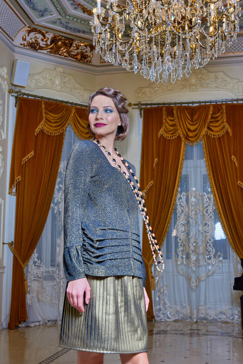 Fusta plisata stofa Liza Panait Liza Panait Online Boutique