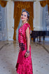 Rochie catifea rosie brodata Liza Panait Liza Panait Online Boutique