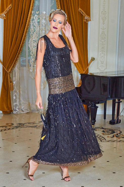 Rochie tull cu franjuri si paiete Liza Panait Liza Panait Online Boutique