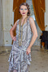 Rochie voal bej cu imprimeu Liza Panait Liza Panait Online Boutique