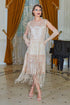 Rochie tull bej cu broderie Liza Panait Liza Panait Online Boutique