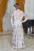 Rochie tull bej cu paiete Liza Panait Liza Panait Online Boutique