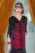 Rochie catifea neagra brodata Liza Panait Liza Panait Online Boutique