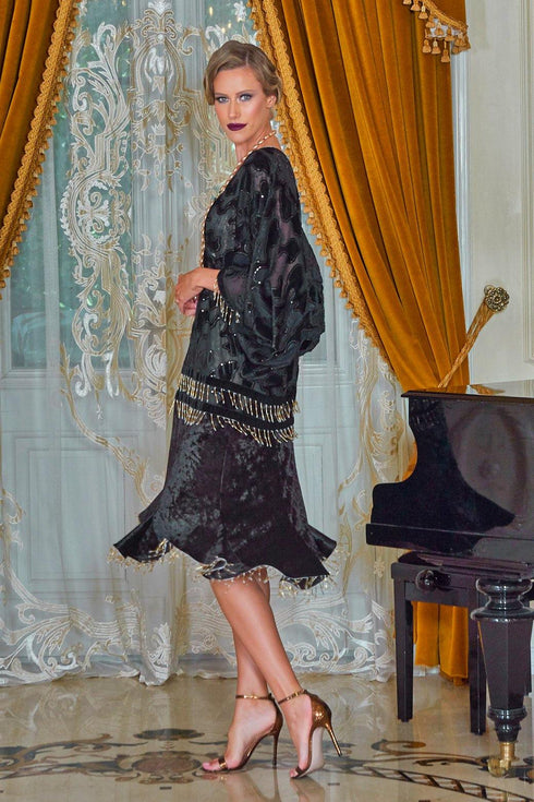 Rochie voal cu aplicatii Liza Panait Liza Panait Online Boutique