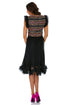 Rochie tul negru cu dantela M-58