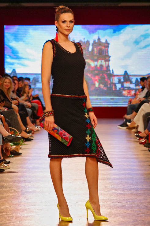 Rochie plasa cu broderie I-150b