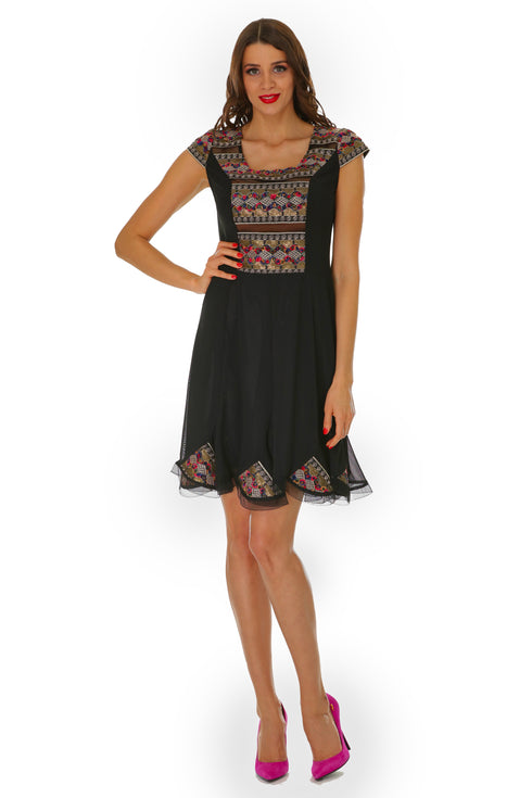 Rochie tul cu dantela M-19