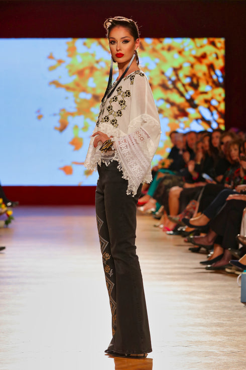 Bluza vascoza cu broderie freeshipping - Liza Panait Online Boutique