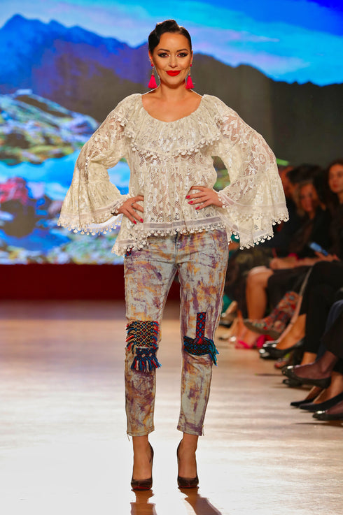 Bluza dantela alba freeshipping - Liza Panait Online Boutique