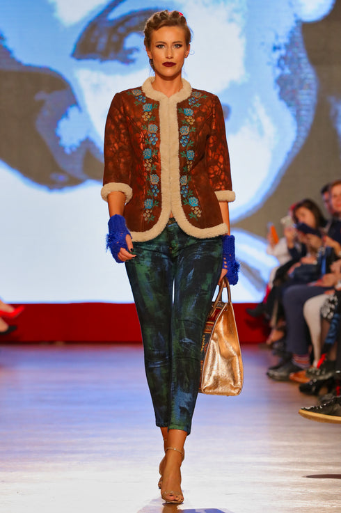 Pantalon denim pictat P-39