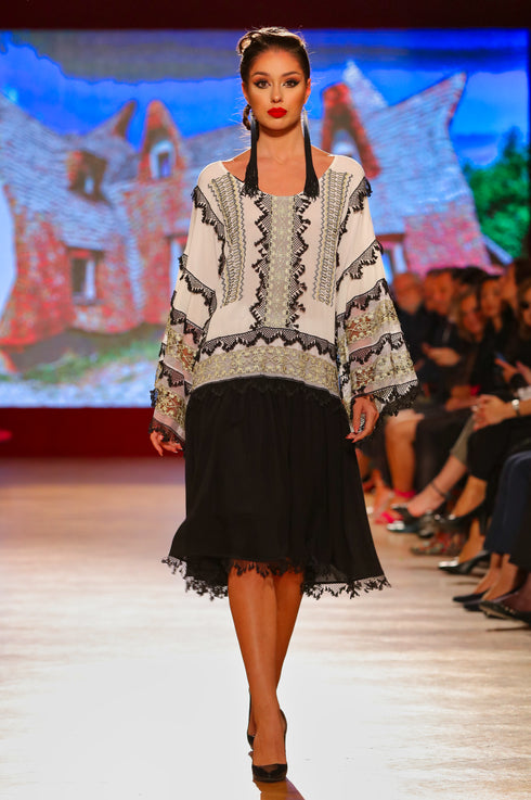 Rochie vascoza cu broderie freeshipping - Liza Panait Online Boutique