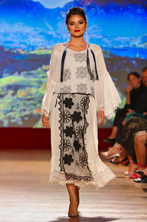 Rochie vascoza cu broderie freeshipping - Liza Panait Online Boutique