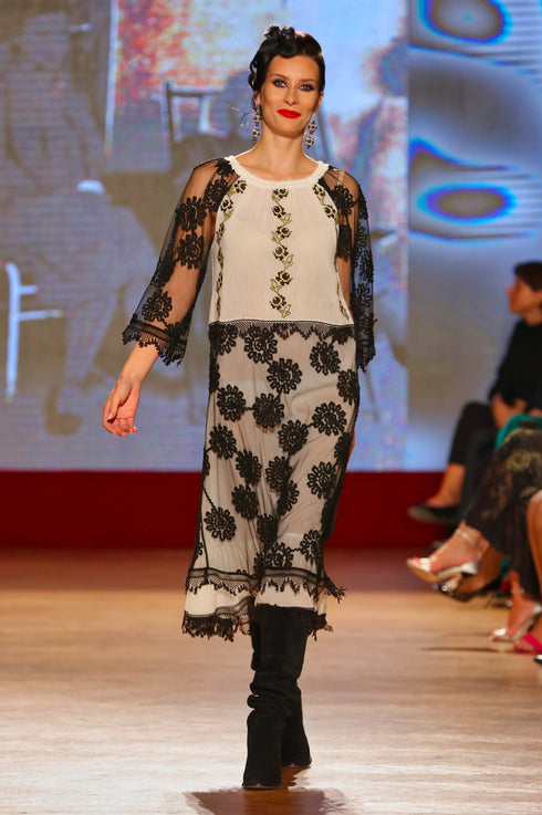 Rochie vascoza cu broderie freeshipping - Liza Panait Online Boutique