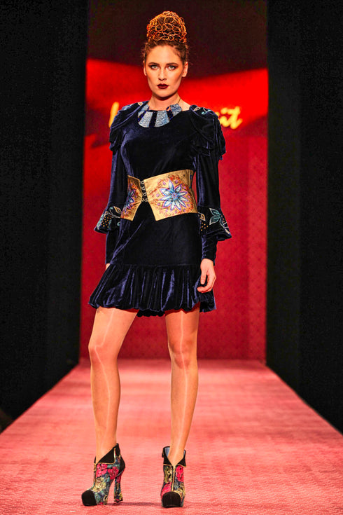 Rochie catifea G3723