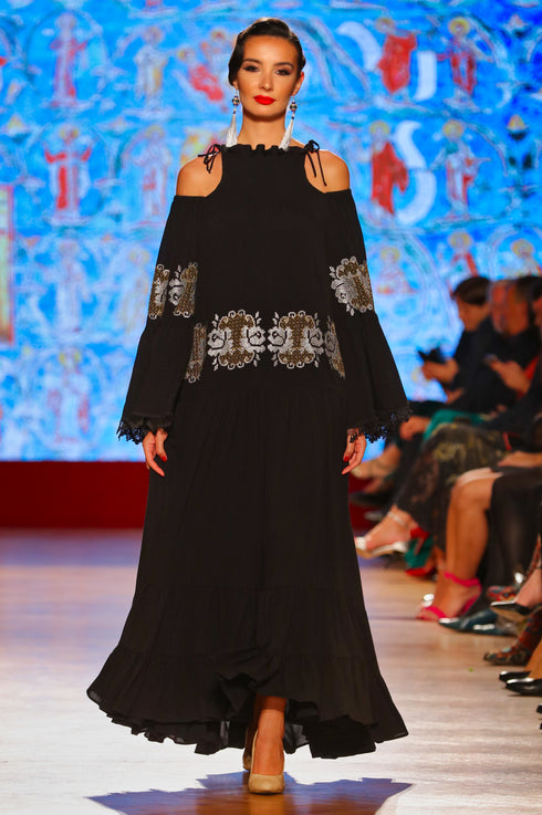 Rochie vascoza cu broderie freeshipping - Liza Panait Online Boutique