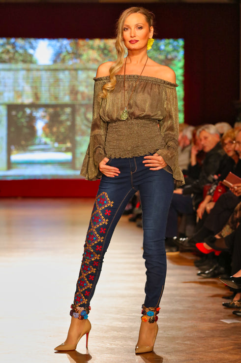 Bluza matase kaki P-62