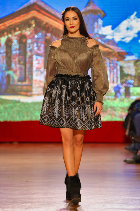 Bluza matase kaki P-60