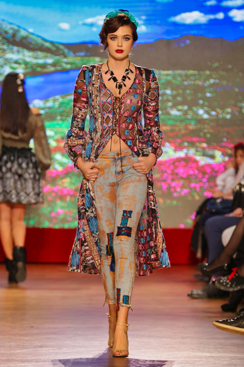 Pantalon denim degrade P-73