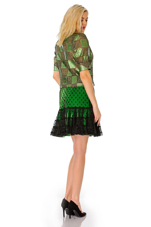 Fusta catifea cu tull T-34