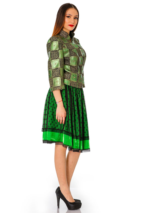 Fusta catifea cu tull T-41