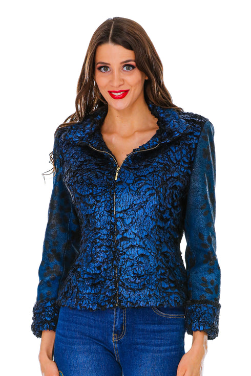 Jacheta din blanita si piele ecologica M-94