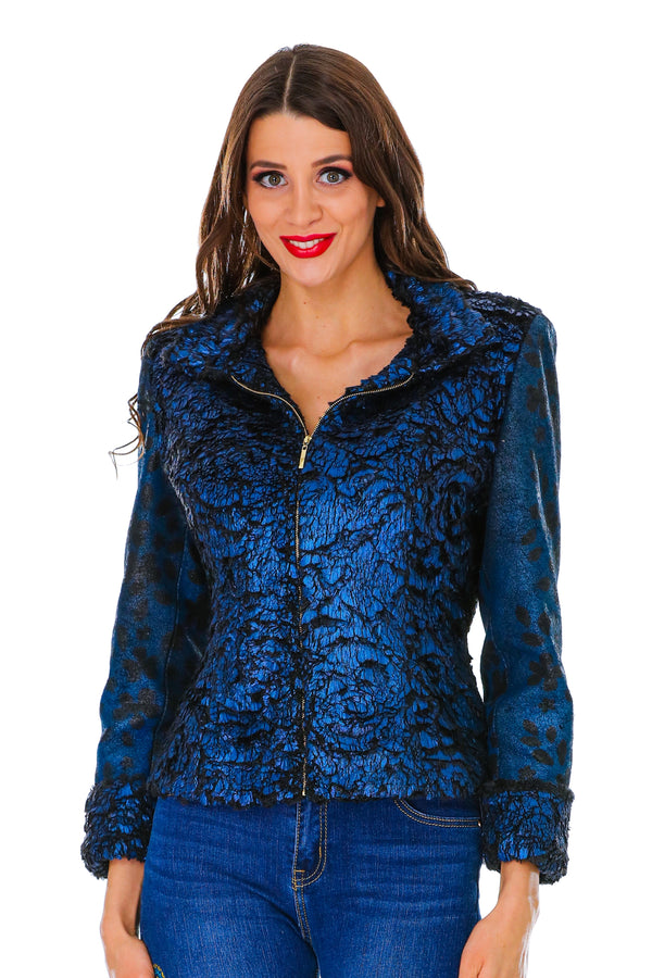 Jacheta din blanita si piele ecologica M-94