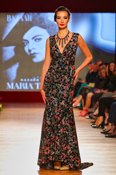 Rochie catifea cu paiete ID-1