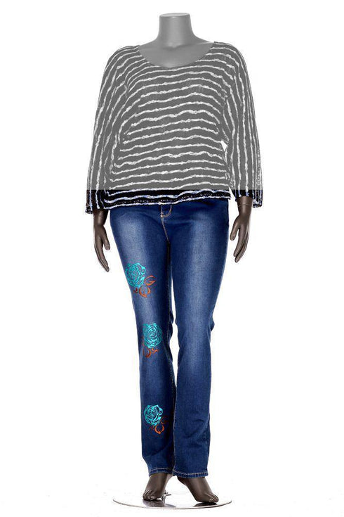 Pantalon denim Liza Panait Liza Panait Online Boutique