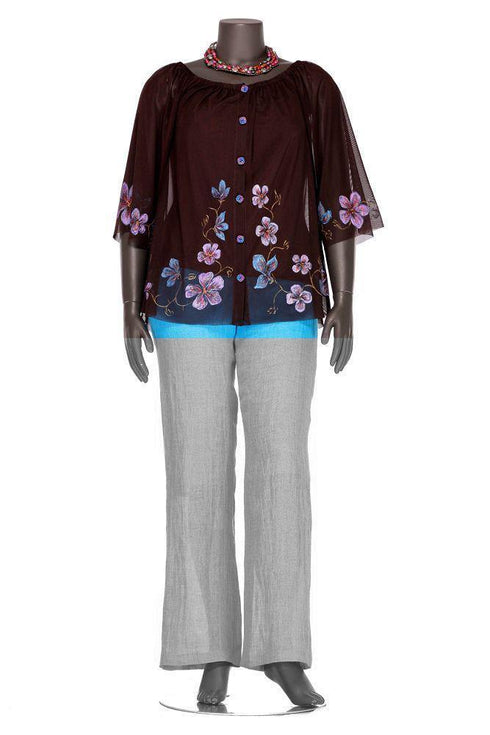 Bluza tull pictata Liza Panait Liza Panait Online Boutique