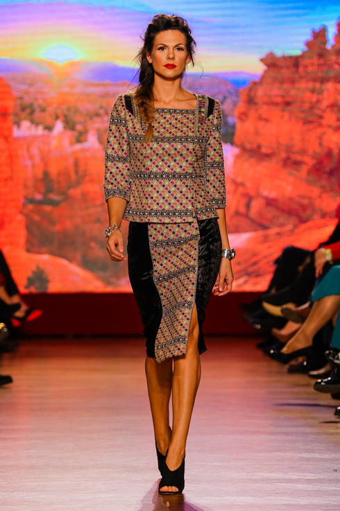 Fusta catifea neagra M-54