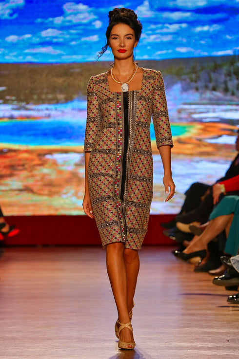 Rochie voal brodat M-52