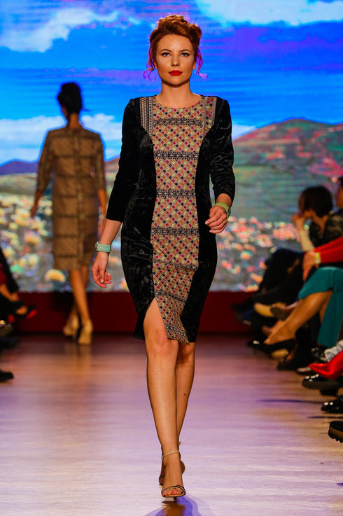 Rochie de catifea M-55