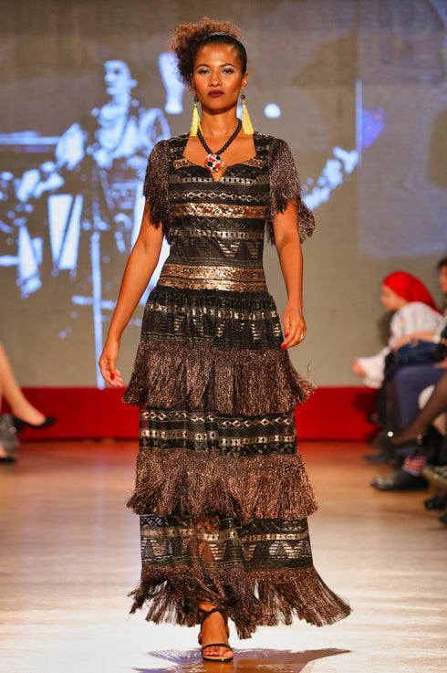 Rochie tul cu broderie P-28