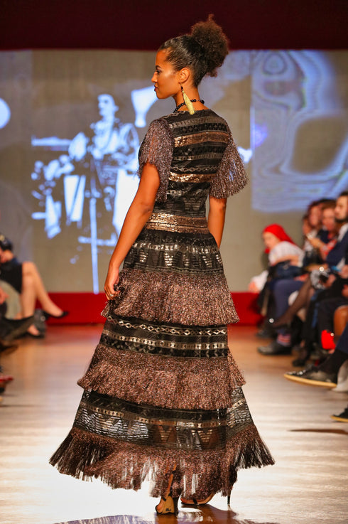 Rochie tul cu broderie P-28