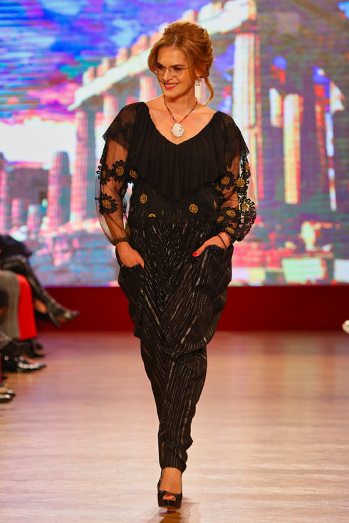 Bluza tul negru I-97