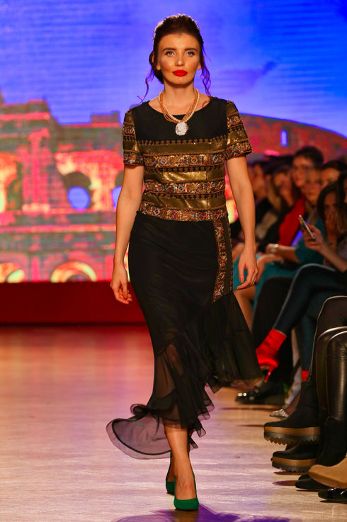 Rochie tul negru M-61