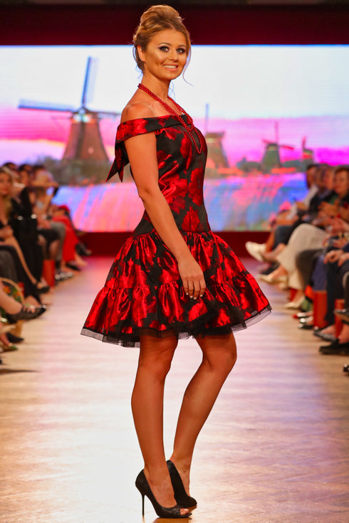 Rochie voal imprimat I-2