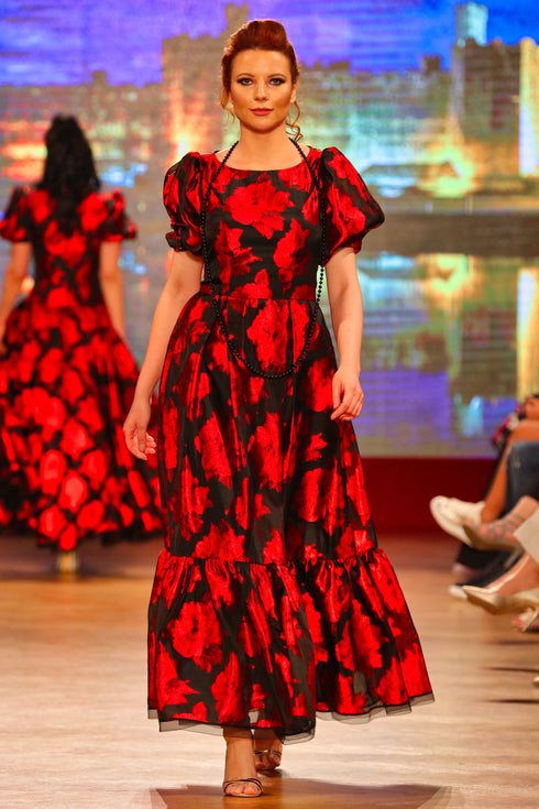 Rochie voal imprimat I-3