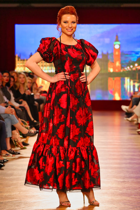 Rochie voal imprimat I-3